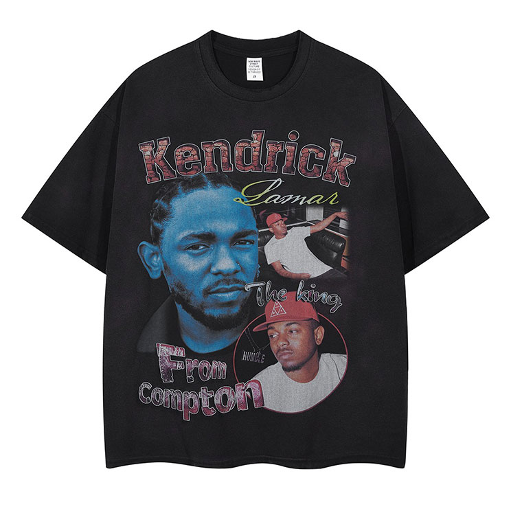 Kendrick Lamar ''The King'' Vintage Look T-Shirt – Vintage Rap Wear