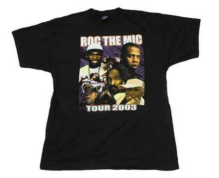 Jay Z & 50 Cent ''Roc The Mic'' Tour 2003 Vintage T-Shirt – Vintage Rap ...